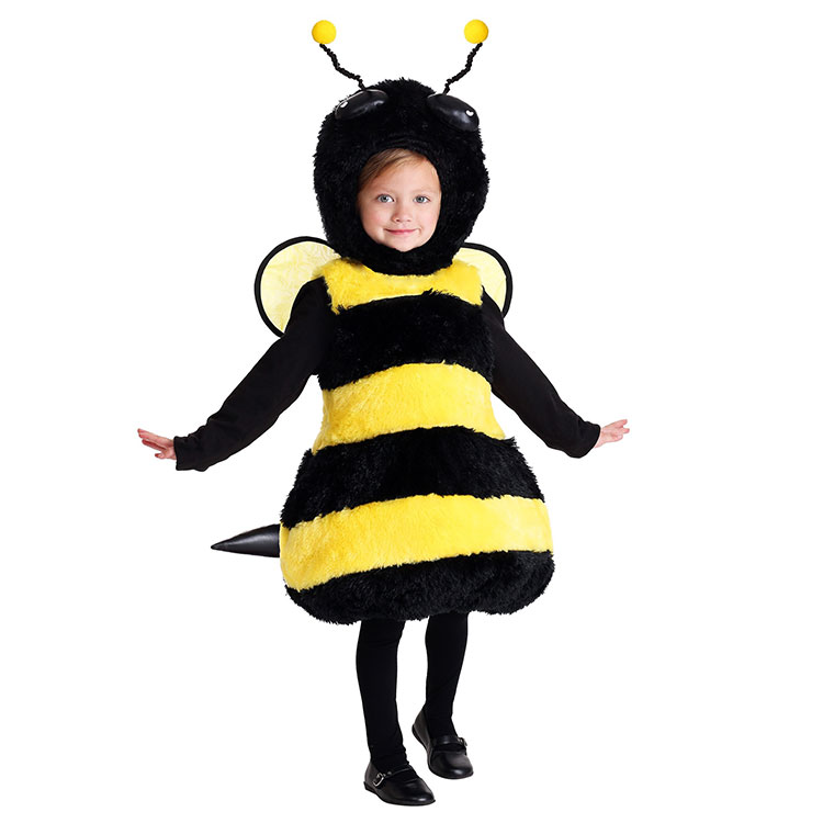 万圣节儿童节幼儿园学校舞台表演演出婴幼儿益虫动物扮演COS蜜蜂