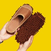 静音可拆洗木地板无痕消音夏天居家凉席懒人擦地拖鞋 夏季 拖地拖鞋