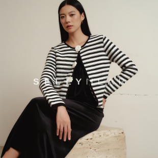 钩花连衣裙开衫 时尚 两件套 秋冬新款 SELLYNEAR孕妇高级感穿搭套装