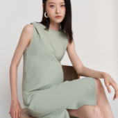 气质扭结中长款 时尚 薄荷曼波连衣裙 新款 SELLYNEAR孕妇背心裙夏季