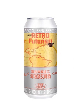 拾捌精酿新品复古未来主义浑浊淡色艾尔IPA精酿啤酒6罐500ml
