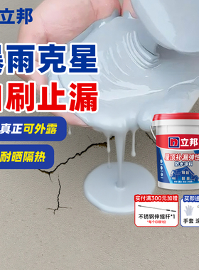 立邦屋顶防水补漏材料裂缝渗水胶房顶楼顶密封王防晒防漏专用涂料