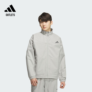 拒水加绒休闲夹克外套男装秋冬adidas阿迪达斯官方outlets轻运动