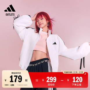 休闲简约纯棉上衣圆领短袖 adidas阿迪达斯官方轻运动 T恤女夏季