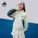 休闲立领棉服外套男女大童儿童adidas阿迪达斯官方outlets轻运动