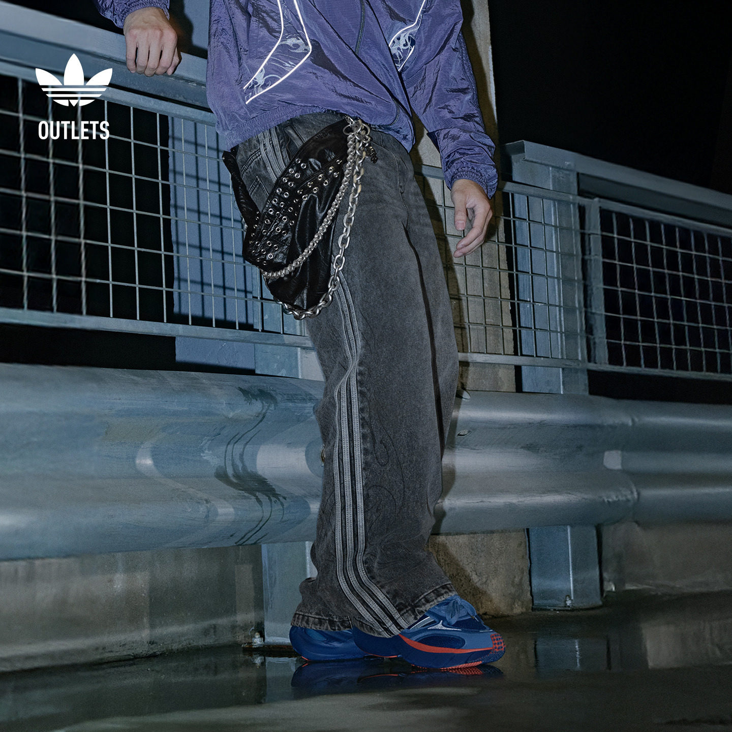 宽松三条纹牛仔运动裤男装adidas阿迪达斯官方outlets三叶草,运动服/休闲服装,运动长裤,淘宝优惠券,粉丝福利购,淘宝优惠卷