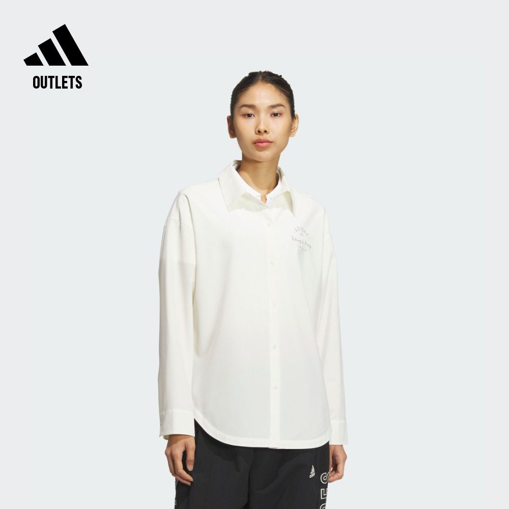 阿迪达斯女凉感防晒长袖衬衫