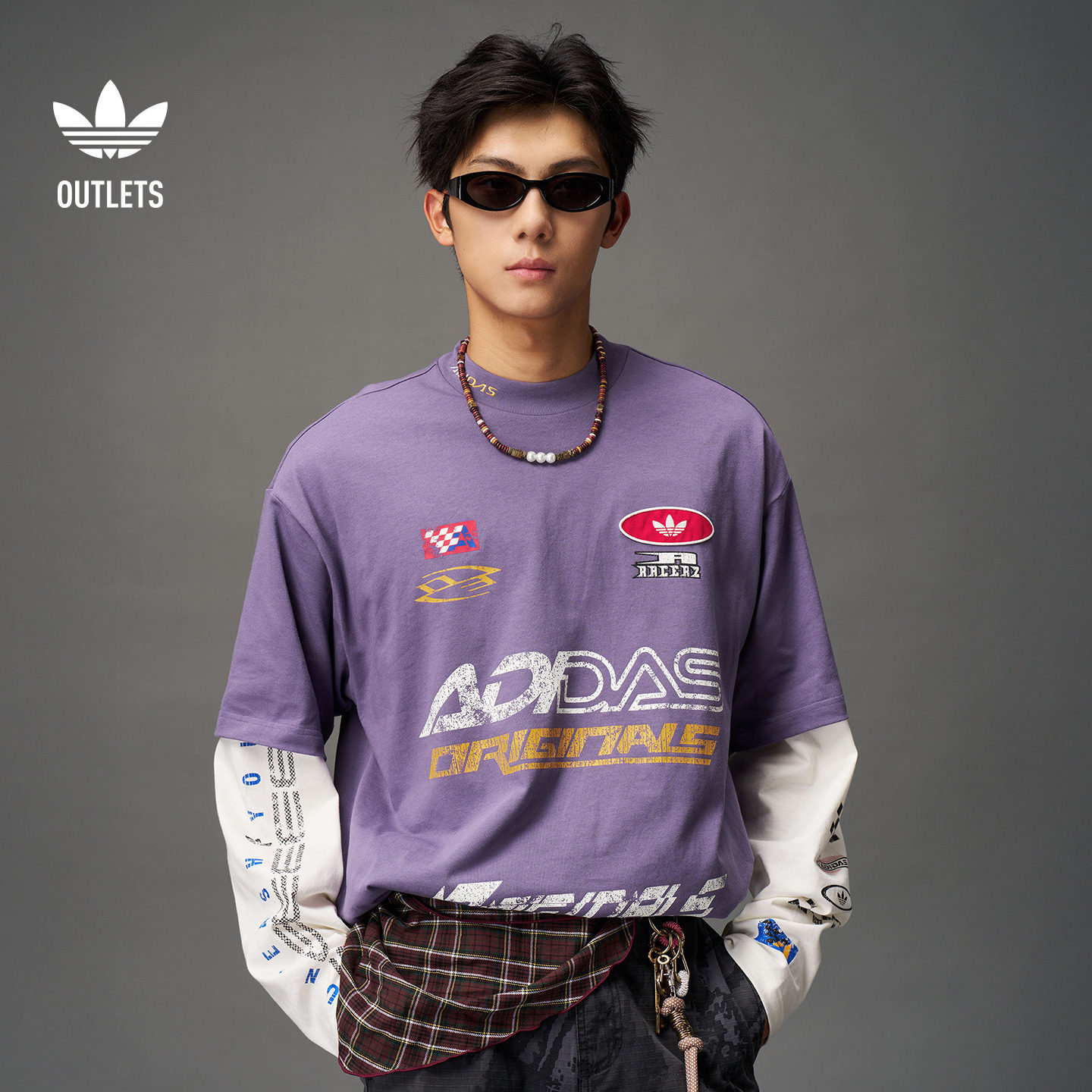 街头复古风运动短袖T恤男装夏季adidas阿迪达斯官方outlets三叶草