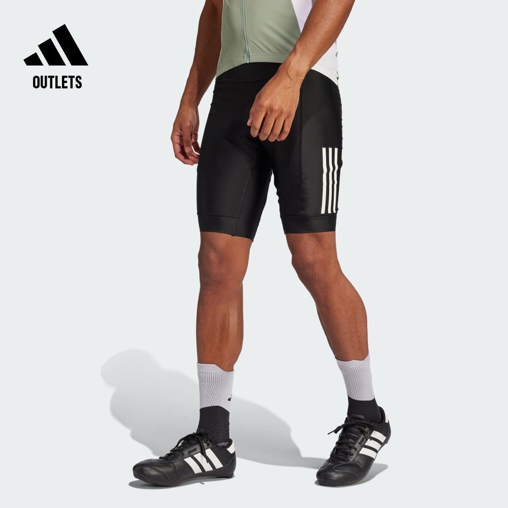 基本款简约三条纹紧身骑行运动短裤男夏季adidas阿迪达斯