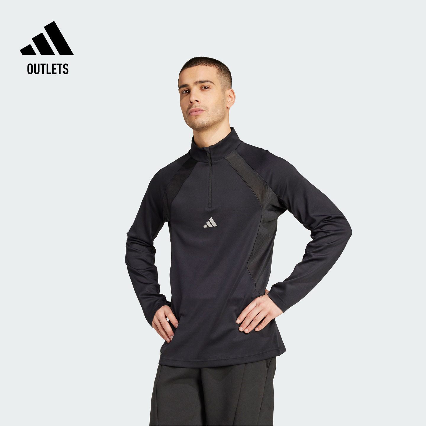 速干舒适半拉链撞色拼接修身运动长袖T恤男装adidas阿迪达斯官方,户外/登山/野营/旅行用品,速干T恤,淘宝优惠券,粉丝福利购,淘宝优惠卷