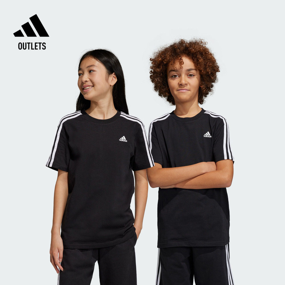 三条纹纯棉上衣圆领短袖T恤男女大童夏季adidas阿迪达斯轻运动,童装/婴儿装/亲子装,T恤,淘宝优惠券,粉丝福利购,淘宝优惠卷