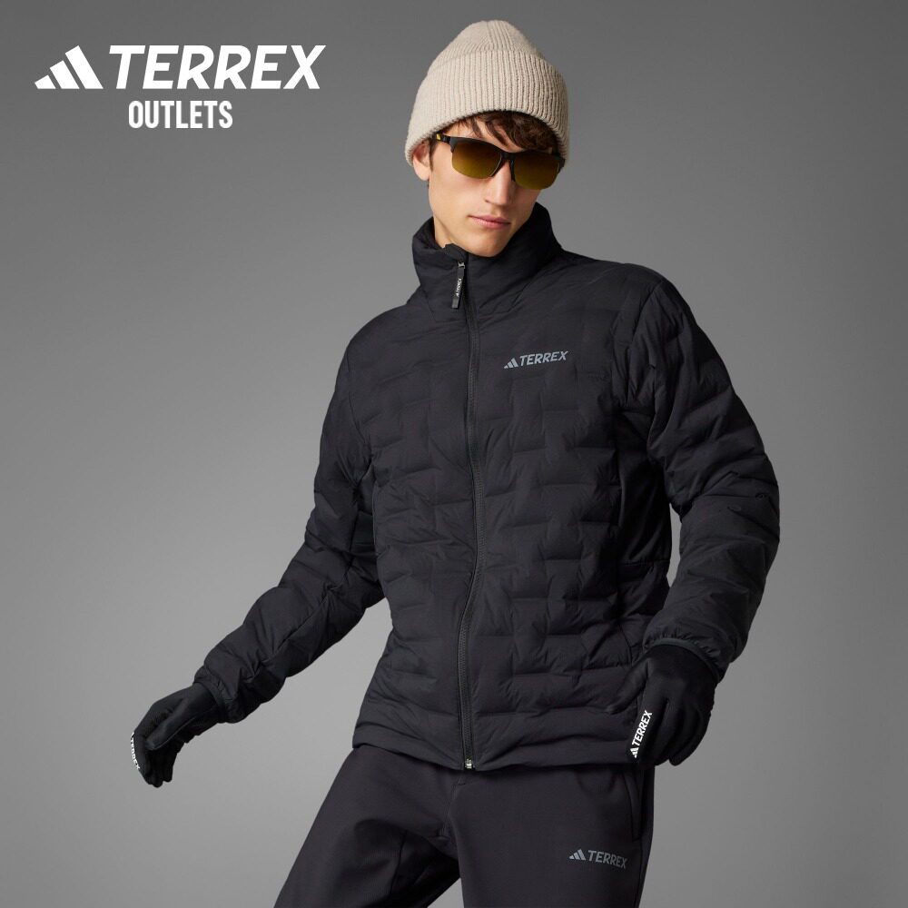 800蓬轻薄户外运动保暖立领鹅绒羽绒服男装adidas阿迪达斯TERREX