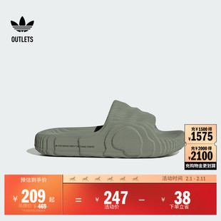 ADILETTE 22 经典凉拖鞋男女adidas阿迪达斯官方outlets三叶草