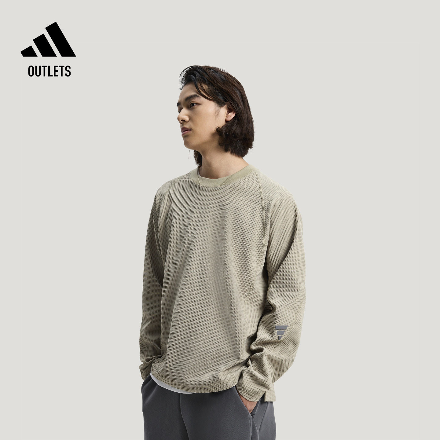 阿迪达斯男子长袖T恤adidas