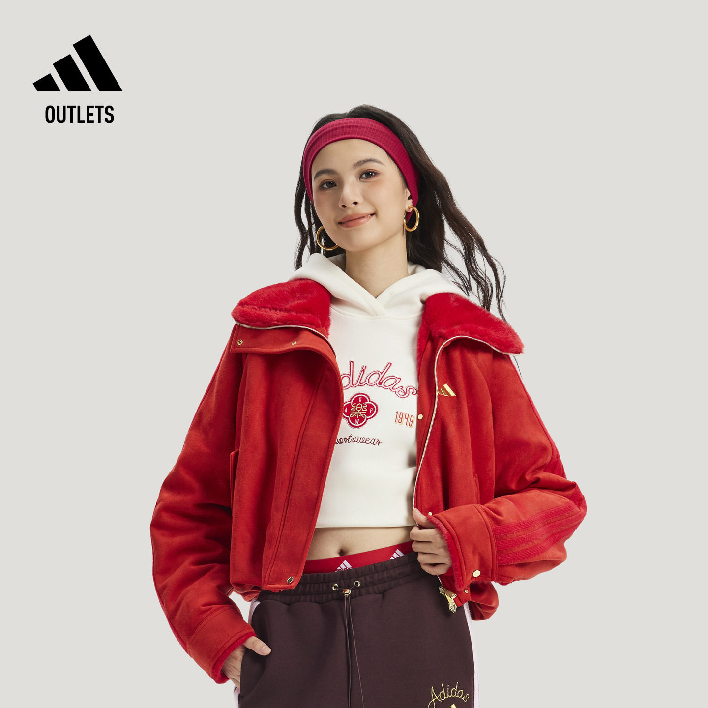 阿迪达斯女子夹克外套