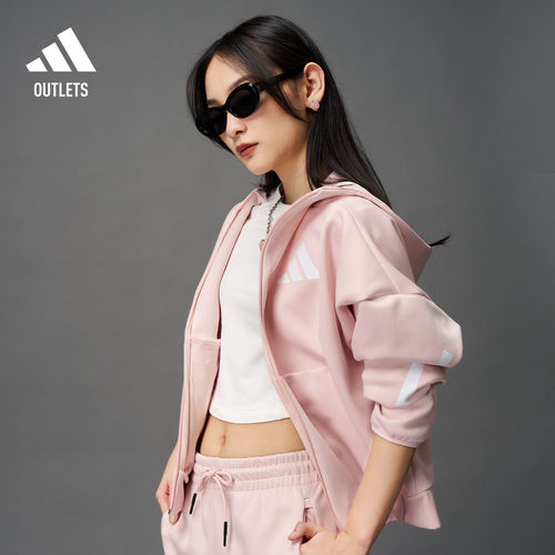 阿迪达斯女子连帽夹克外套