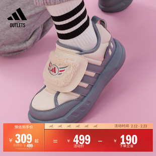 小童PUFFY SKIPPER C缓震回弹保暖运动鞋adidas阿迪达斯轻运动