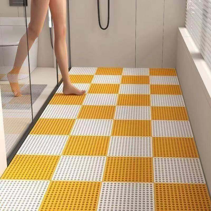 卫生间防滑垫浴室地垫防水淋浴家用镂空拼接洗澡间厕所脚垫地垫子