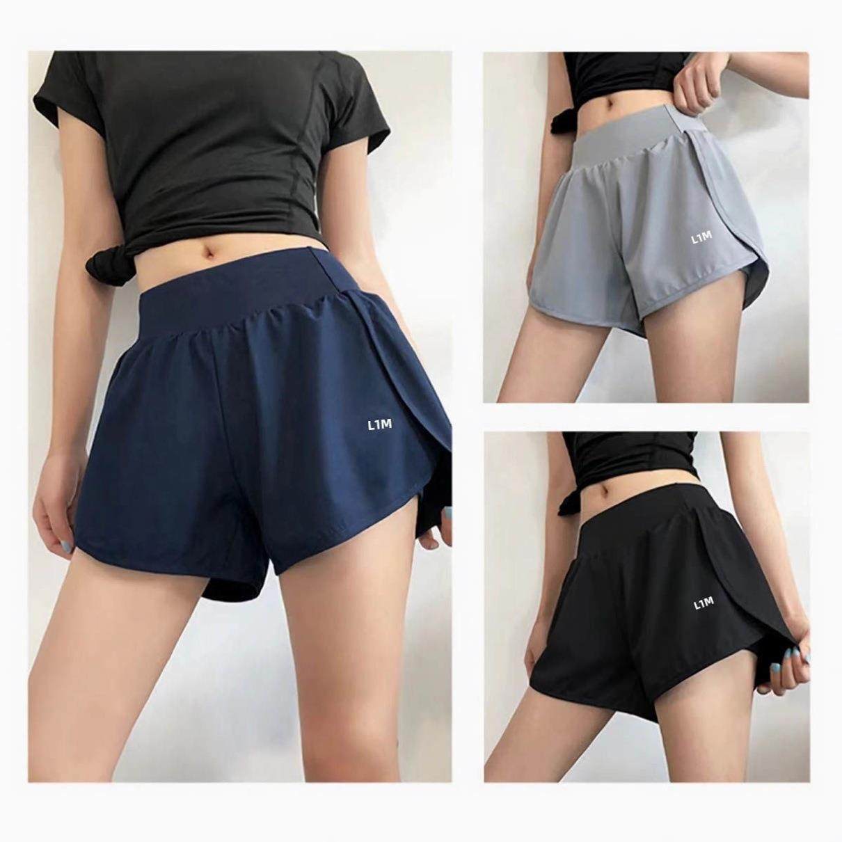 泳裤女平角速干单件短裤游泳分体五分裤高腰显瘦防晒健身裤子外穿,运动/瑜伽/健身/球迷用品,瑜伽中/短裤,淘宝优惠券,粉丝福利购,淘宝优惠卷