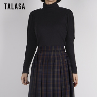 TALASA商场同款羊驼绒高领内搭毛衣女21冬新款百搭时尚修身针织衫