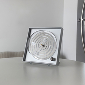 虚室杂陈原创镜面高颜值网红创意装 饰桌面时钟摆件客厅静音包豪斯