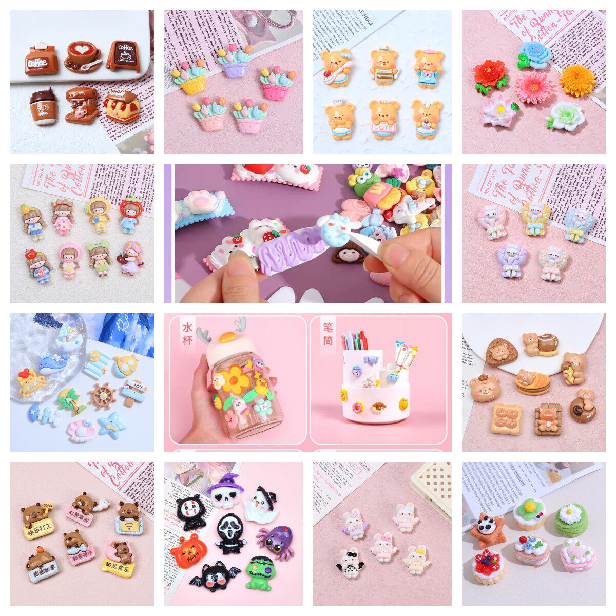 Spooky Cute Sanrio Monster Food Resin Charms for DIY Phone Cases & Crafts! - Taobao product photo 4
