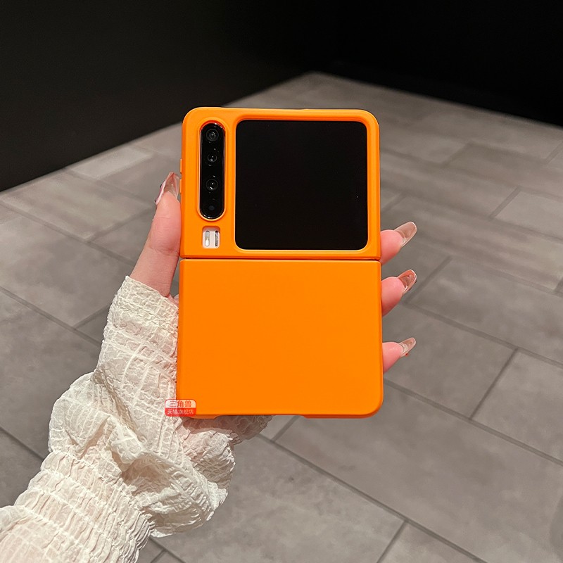 适用于华为purax手机壳全包磨砂超薄Pocket 2防摔折叠屏p50保护套purax外壳纯色亲肤简约5G限量款男女