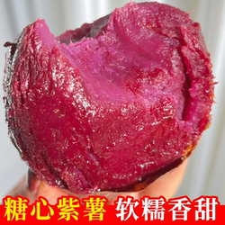 正宗溏心紫薯新鲜沙地紫薯当季蜜薯烤地瓜紫罗兰水晶番薯小香薯