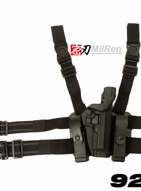黑鹰 LV3 无灯款 M9腿部套装  SERPA L3 DUTY HOLSTERS