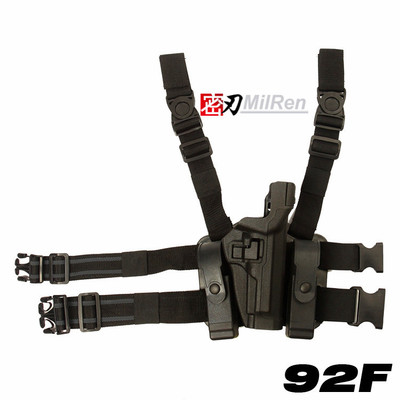 黑鹰 LV3 无灯款 M9腿部套装  SERPA L3 DUTY HOLSTERS