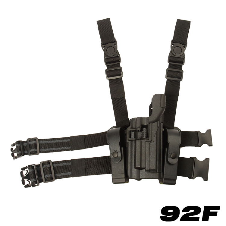 黑鹰 LV3 带灯款 M9腿部套装  SERPA L3 DUTY HOLSTERS