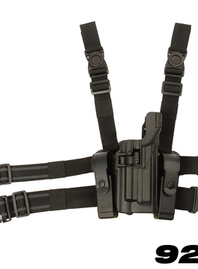 黑鹰 LV3 带灯款 M9腿部套装  SERPA L3 DUTY HOLSTERS