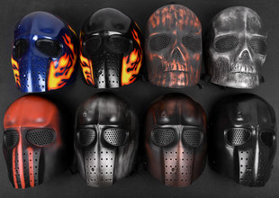 战地双雄面具真人cs 游戏主题wargame战术面罩万圣节成人全脸面具