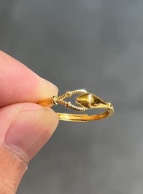 ins灵蛇衔尾戒指2025新款本命年