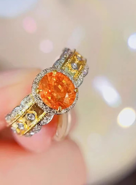 时尚轻奢日不落芬达钻戒指简约女