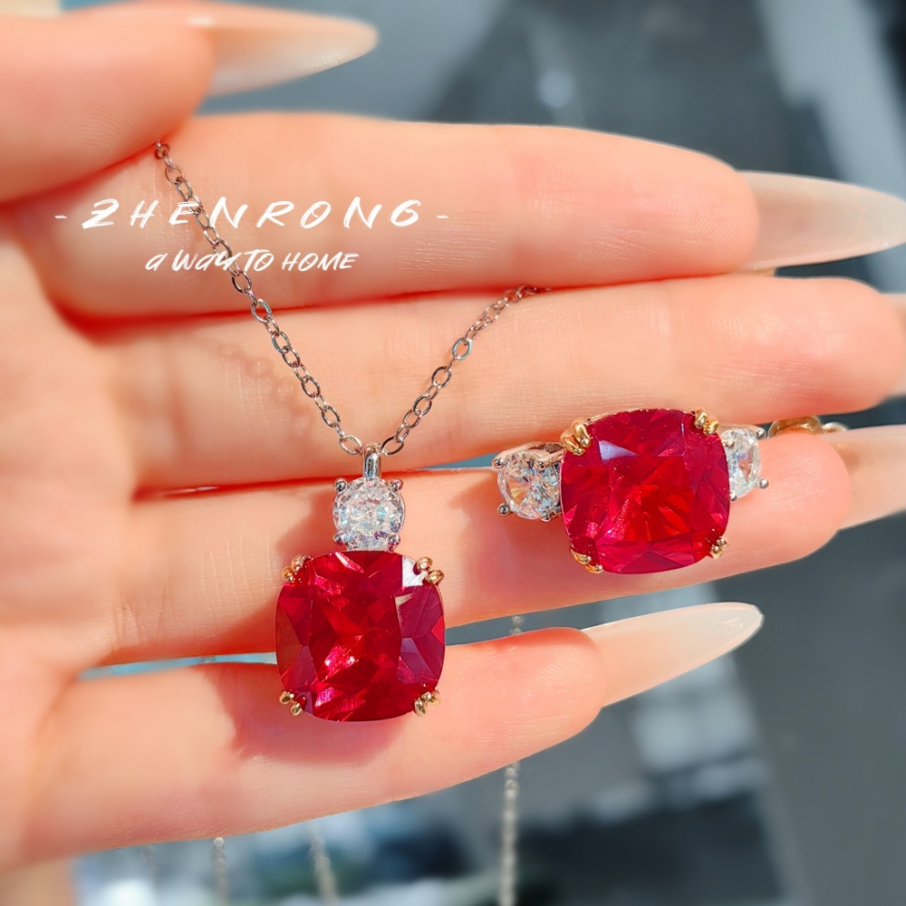 时尚轻奢冰花切戒指女高级百搭