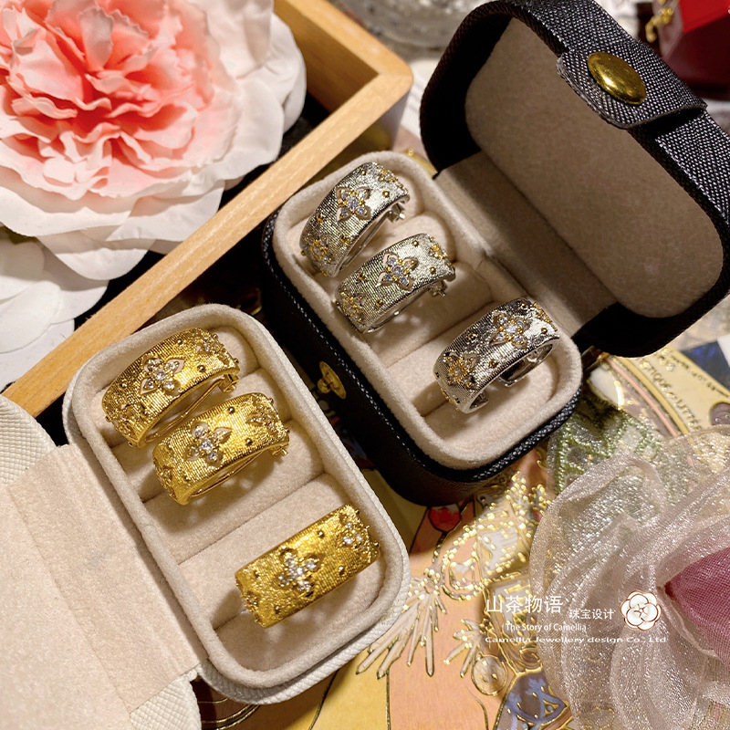 耳环高级感中古重工耳饰套装百搭