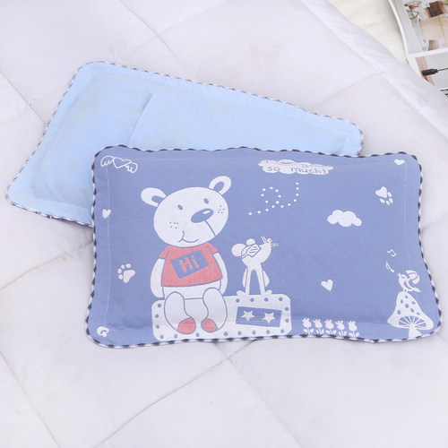 儿童枕套纯棉纱布单条装枕头套