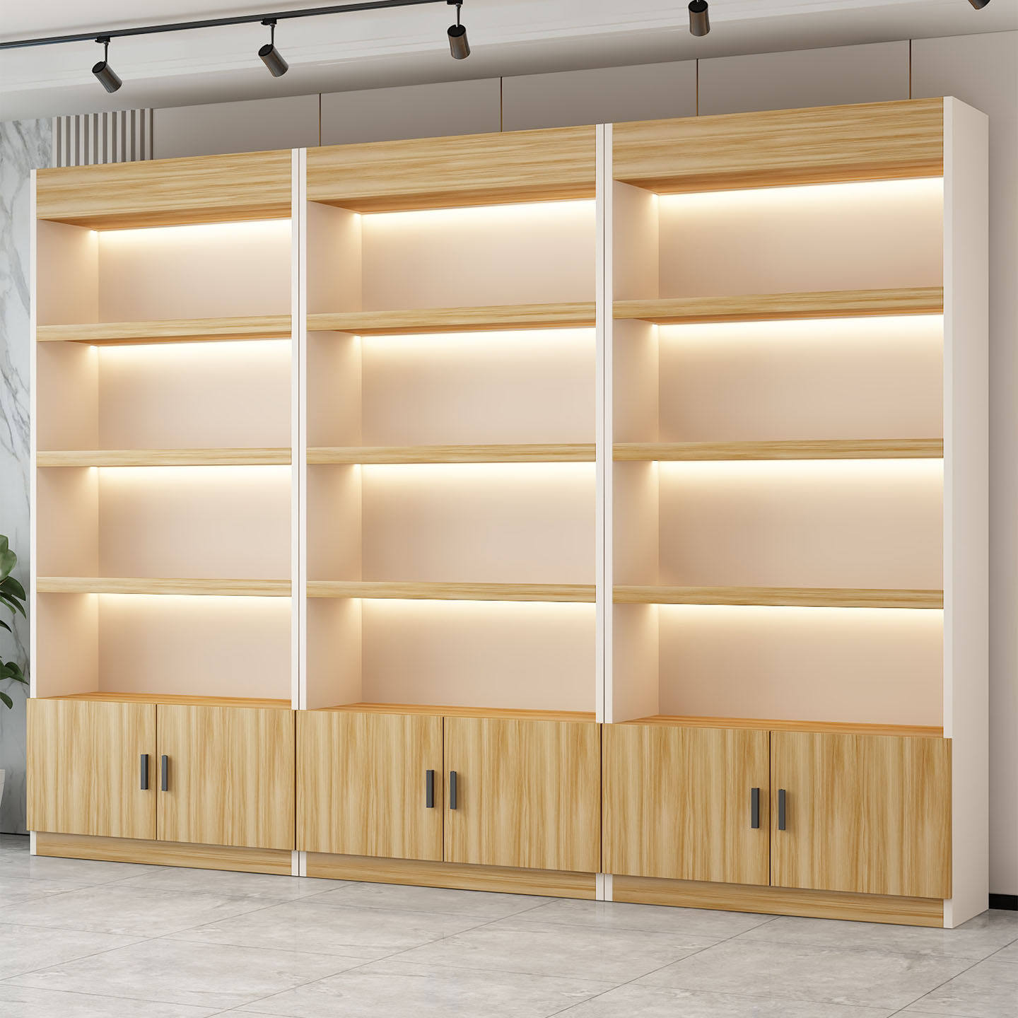 展示柜货架陈列超市便利店烟酒样品展示架支持定制化妆品产品货柜