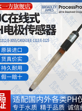 E-1312-EC1-M10ST,BROADLEY-JAMES工业PH电极BJC在线PH探头E-1312