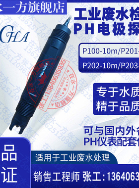 P200-10m/P201-10m/P202-10m/P203-10m工业在线PH电极探头传感器