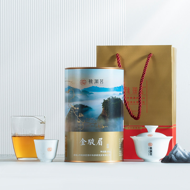 桃渊茗 武夷山红茶金骏眉茶叶散装小种红茶礼盒罐装250g