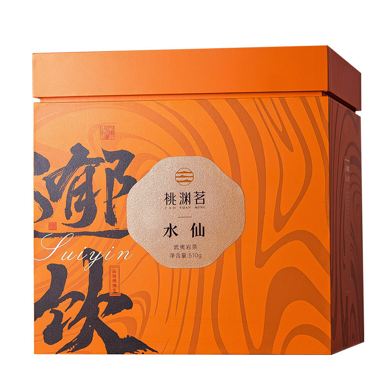 桃渊茗茶叶 武夷岩茶大红袍水仙乌龙茶叶送礼盒装510g