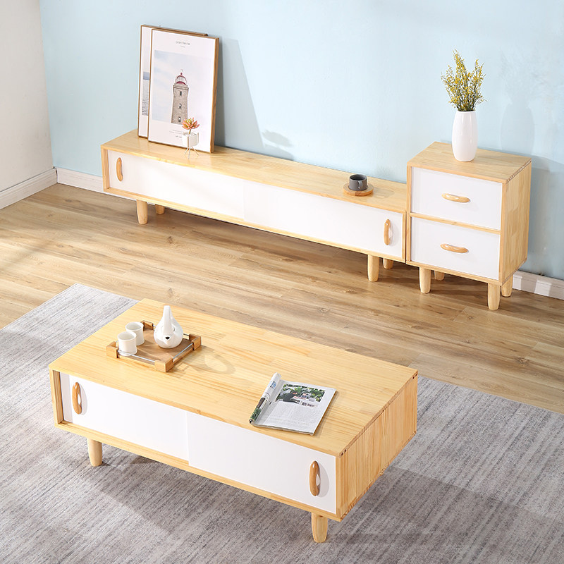 小型简易立式北欧风电视柜茶几组合套装现代简约复古小清新大厅旅|ruв категории жилой мебели, кабинет, телевизионный шкаф - от Buy2taobao.com для оказания профессиональной услуги покупки агента Taobao