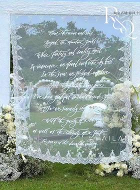 写真拍摄道具蕾丝纱幔背景挂布