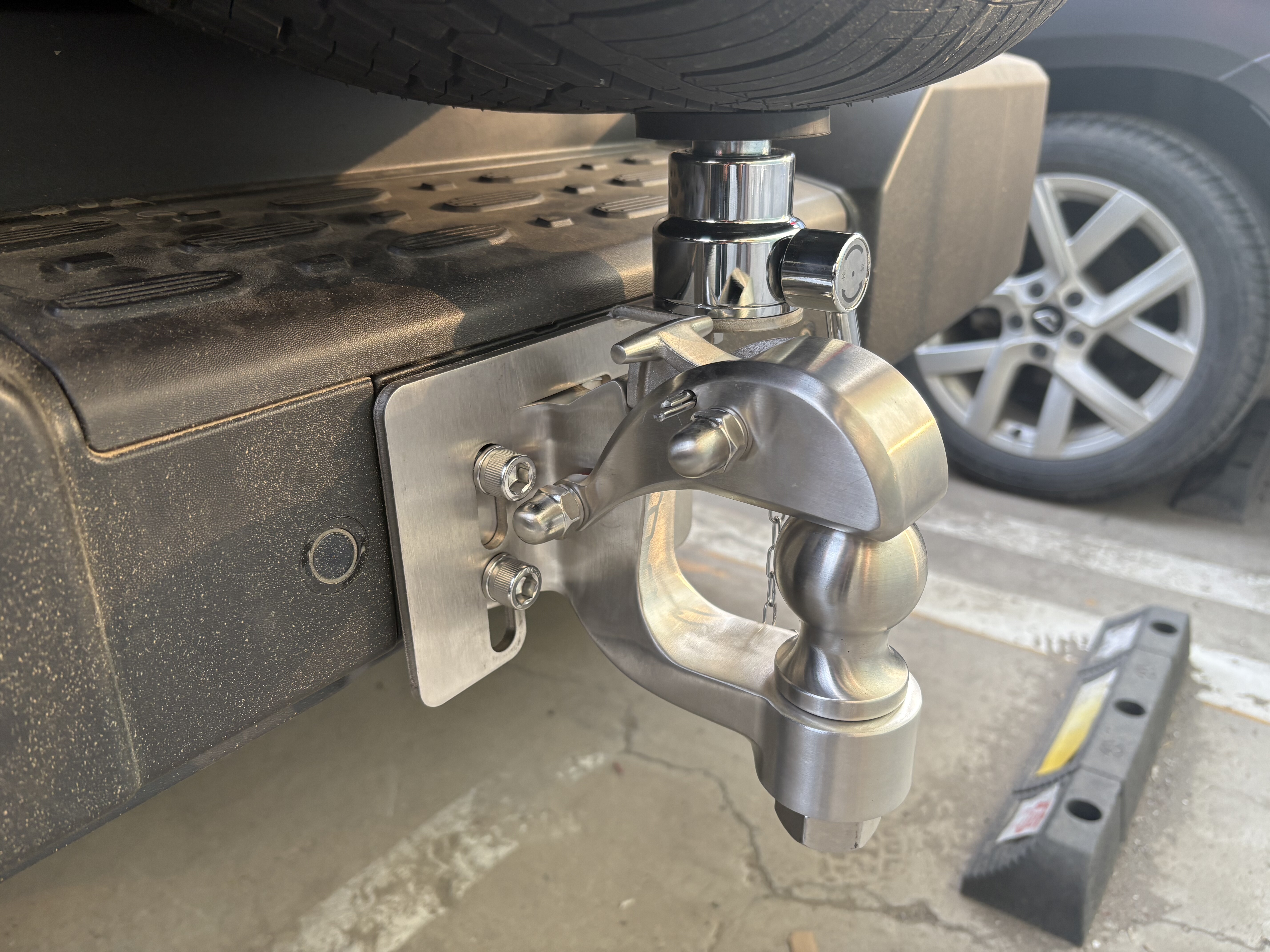 坦克300拖车钩顶胎器越野改装专用流氓钩不锈钢后杠防撞装饰配件