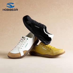 HOBIBEAR男款宽头鞋宽脚平步男鞋室内居家健身鞋4e宽楦女鞋赤足鞋