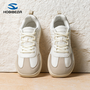 HOBIBEAR秋季男鞋休闲鞋男款2025新款宽头赤足鞋工作鞋大码赤脚鞋