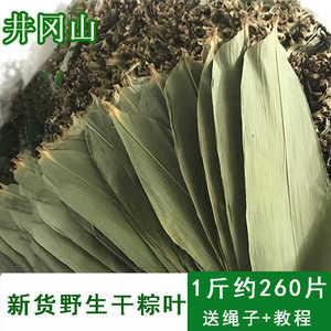 2024新货粽子叶农家野生干粽叶包粽子专用粽叶家用棕叶100片送绳