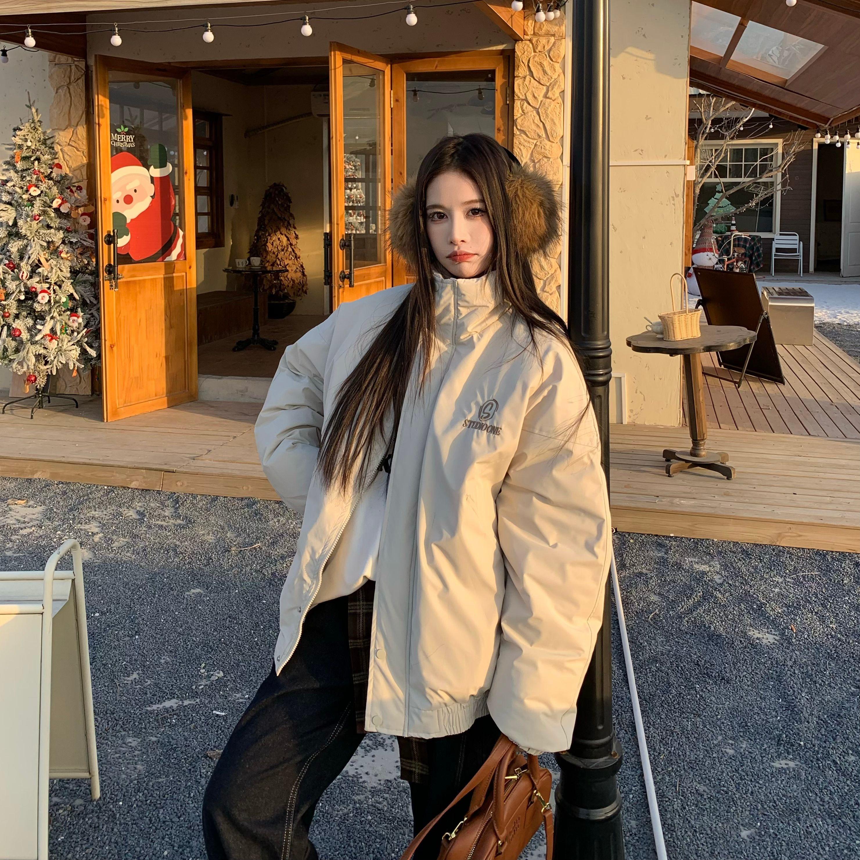 白鸭绒羽绒服3MER立领